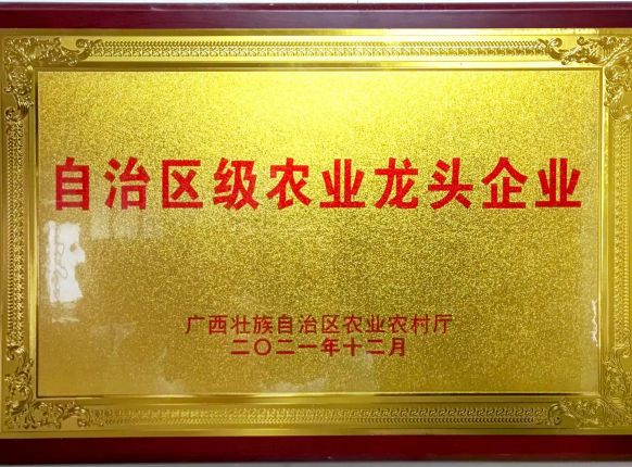 自治區級農業(yè)龍頭企業(yè)